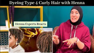 Henna Expert Reacts to Henna Color on Type 4 Hair