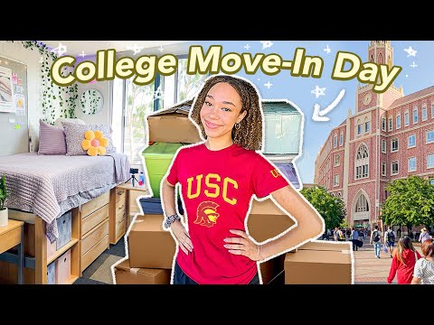 College Move-In Day VLOG + Dorm Tour! (USC Freshman Year)