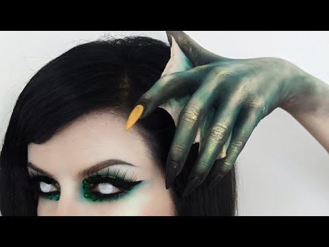 Webbed Hand Mermaid Makeup