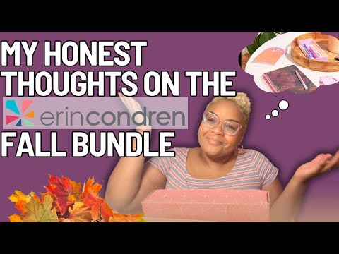 My Honest Thoughts on the Erin Condren Fall Bundle | Chloetry Plans