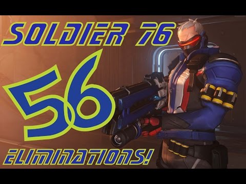 Overwatch PS4: Soldier 76 Murder Montage (56 Eliminations!)