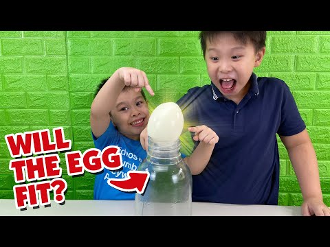 Science Experiment for Kids : Egg in a Bottle