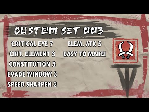 Custom Armor Set 003 - EASY Full Crit Eye 7 + Crit. Elem. Duals