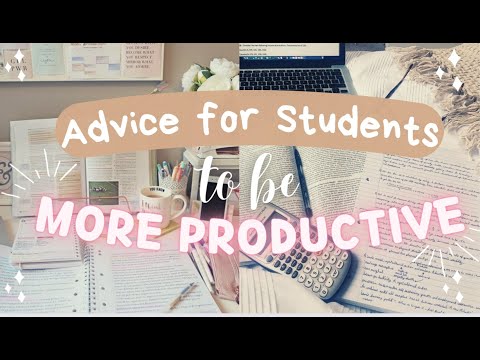 Advice for Students to be MORE PRODUCTIVE at School 📚👩🏻‍🎓