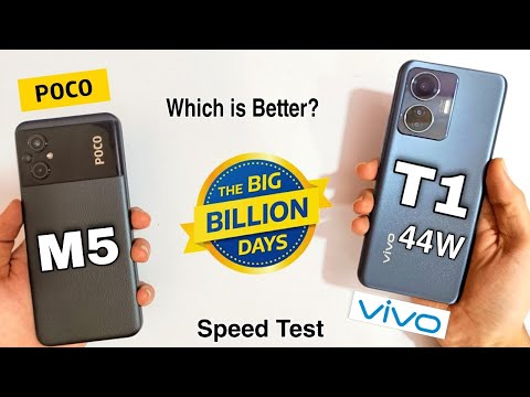 poco m5 vs vivo t1 44w Speed Test & Comparison