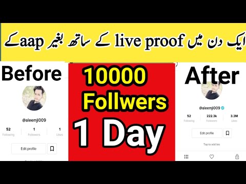 How to increase tik tok followers |Tik Tok 10k followers in 1 day #tiktok