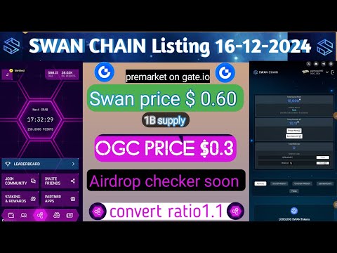 "swan chain listing date confirmed"OGC App check Airdrop✅"ogc token price