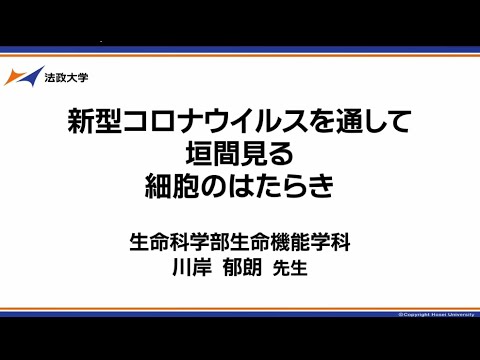 生命科学部生命機能学科　川岸郁朗先生　模擬授業