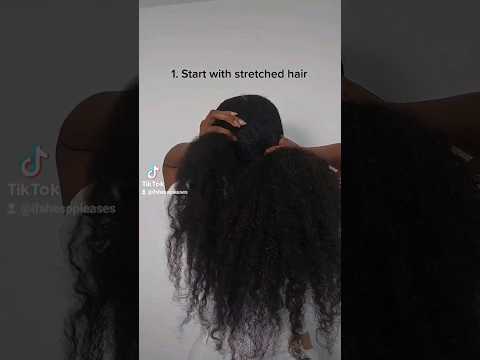 Easy Clawclip Hairstyle for Type 4 Natural Hair