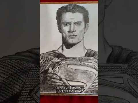 Henry Cavill drawing #Superman #fanart #drawing #pencildrawing