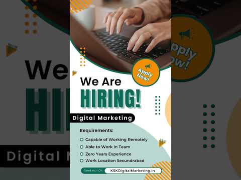 Digital Marketing Jobs in Hyderabad #digitalmarketing #jobs #fresher