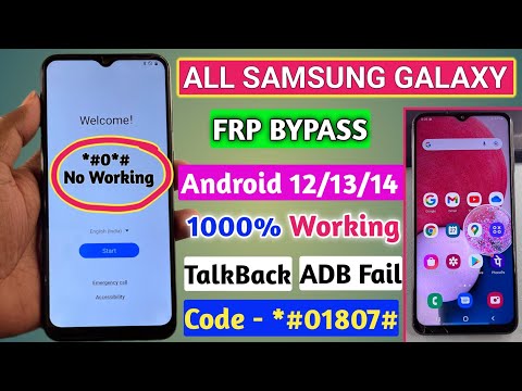 All Samsung FRP Bypass 2024, Samsung Google Lock Remove Android 12/13/14 New Security - July 2024