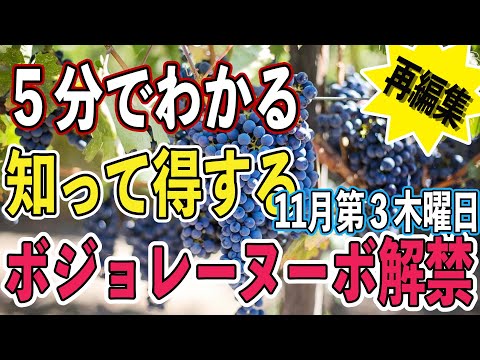 【知って得するワイン講座】5分で解るボジョレーヌーボ解禁‼️2020年ボジョレーヌーボが美味しいなら、2021年の高級ワインは当たり年になる⁉️