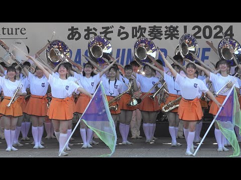 京都橘高校吹奏楽部　ムジークフェストなら2024　Kyoto Tachibana SHS Band 　Stage Marching 「Center camera only」「4ｋ」