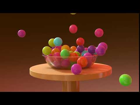 Multi-colored Balls | Copyright Free Video Footage