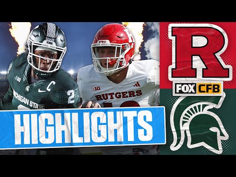 Rutgers Scarlet Knights vs. Michigan State Spartans Highlights | FOX College Football