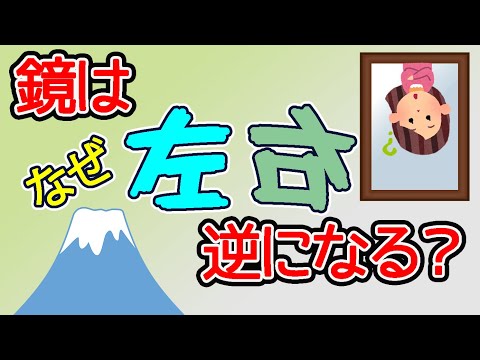 鏡はなぜ左右反転するのか、わかりやすく説明することを目指しましたが、やっぱりややこしい