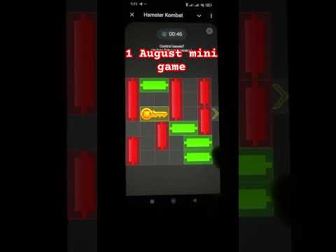 1 August mini game hamster Kombat #hamsterkombat #tapper #ciphercodes #bitcoin #minigame