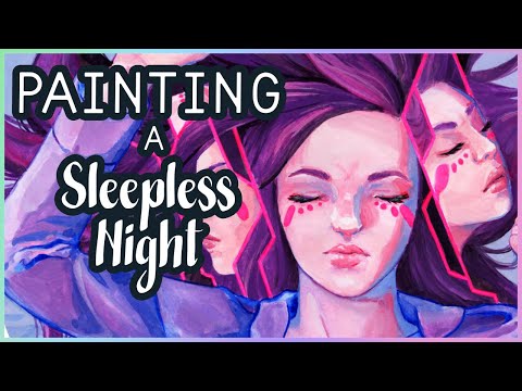 Relaxing Gouache Painting Process ✿ Restless Fragment