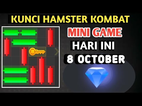 CARA MEMBUKA KUNCI MINI GAME HAMSTER KOMBAT HARI INI 8 OKTOBER 2024 | HAMSTER KOMBAT MINI GAME