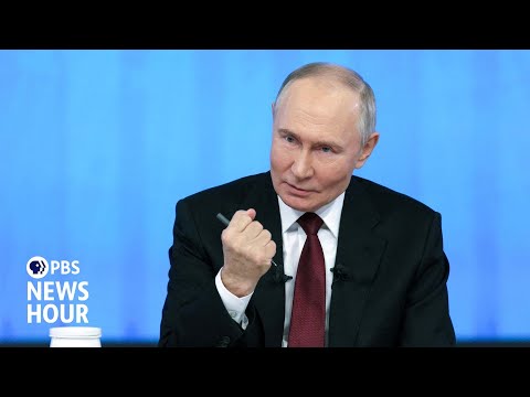 News Wrap: In annual news conference, Putin vows to continue war in Ukraine