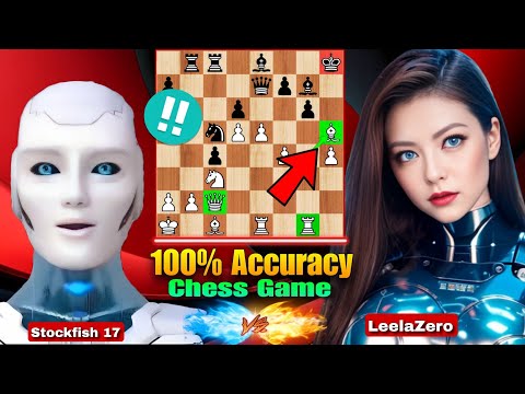 Stockfish 17 PLAYED 100% Accurate MARVELOUS Chess Game With The New LeelaZero | Chess Strategy | AI