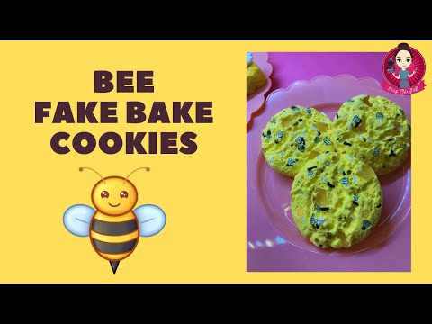 Let’s Fake Bake Bee themed Cookies with a Silicone Mold! #fakebake #cookies #peepthisyall