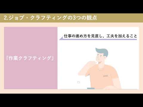 主体的に働きがいを見つける「ジョブ・クラフティング」（株式会社セゾンパーソナルプラス　研修動画視聴用）