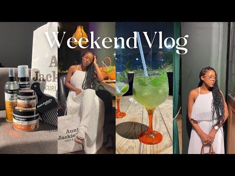 WEEKEND VLOG | attending an Aunt Jackie's Event + grwm for a pink themed birthday party💌