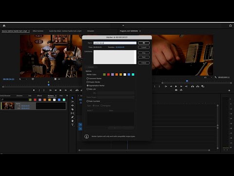 Premiere Pro Tutorial - Creating Markers