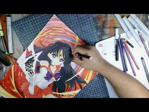 How to Draw Sailor Mars | Sailor Moon Artwork |