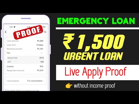 🔥Live Apply- 1500 Rupee Urgent Loan Instant from New Loan Apps 2022 | Emergency Loan | Loan Apps