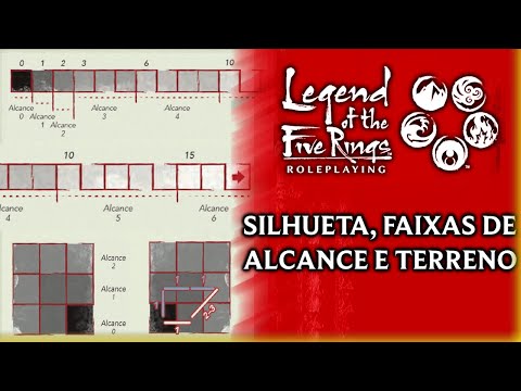 SILHUETA, FAIXAS DE ALCANCE E TERRENO - LENDA DOS CINCO ANÉIS (ed5)