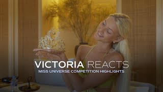 VICTORIA REACTS TO HER MISS UNIVERSE COMPETITION HIGHLIGHTS 💫