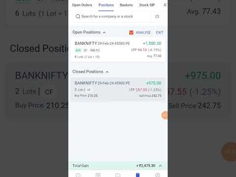 banknifty profit 📈 #ambaniwedding #shortsvideo #youtubeshorts #shorts