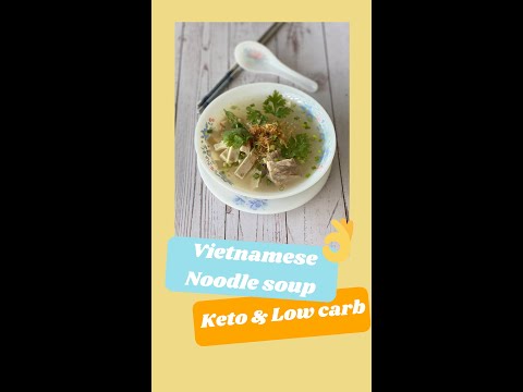 Keto Vietnamese Noodle Soup (Banh Canh) #Shorts| Keto & Low carb