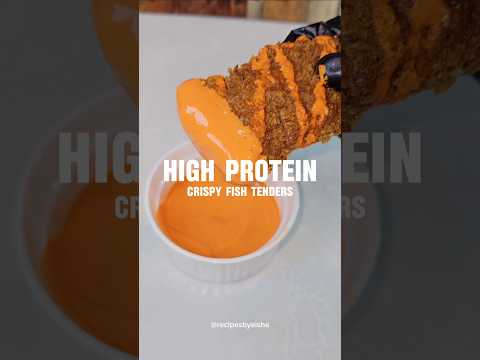 High Protein Crispy Fish Tenders #highprotein #shortsviral #shortsfeed #shorts