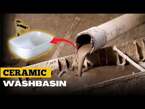 Amazing Process of Making Ceramic Washbasins | The Ceramic Washbasin Factory Tour