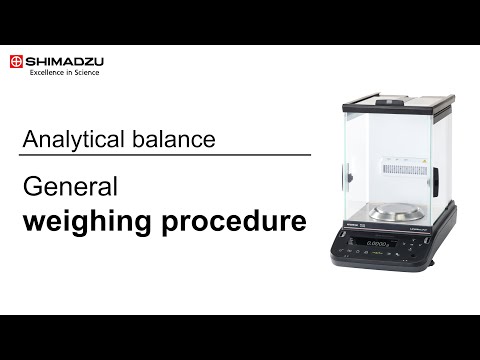 Analytical balance: General weighing procedure