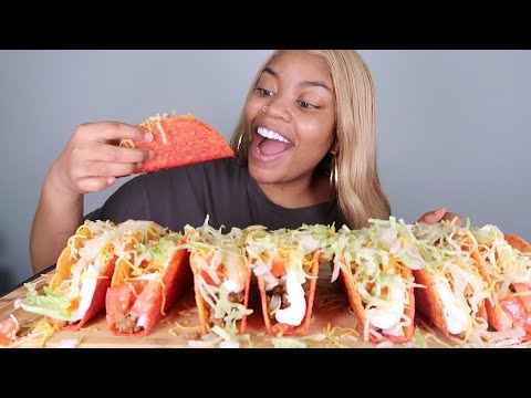 10 HOMEMADE TACOS MUKBANG!