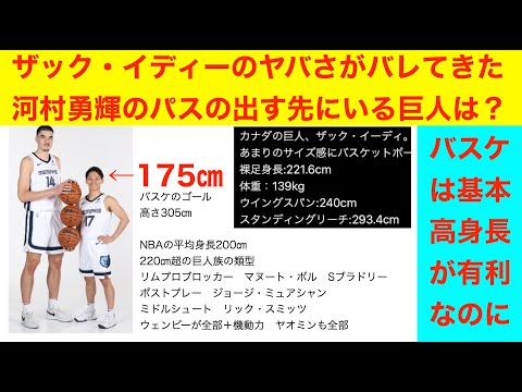 河村勇輝プレシーズン閑話休題「ザック・イディーがヤバさは徐々に浸透してきた」バスケ素人に教える高身長ポストプレイヤーのヤバさ