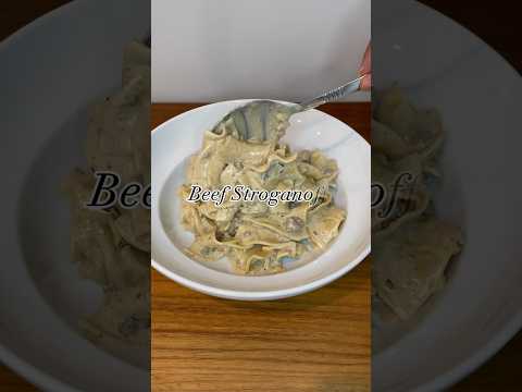 Make beef stroganoff at home! #strogonoff