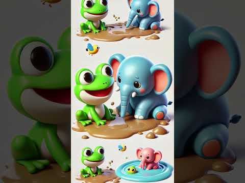 Story Melody: Froggy's Rainy Day Zoo #shortanimation #story #adorable #squirrel #3d #cute #lovely