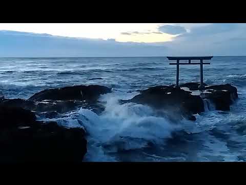 神磯の鳥居　2024年8月11日早朝