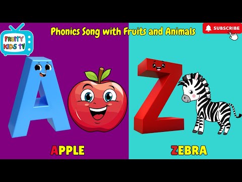 Phonics Song for Kids | Learn Letter Sounds with Animals & Fruits! | ABCD | ALPHABETS #kids #baby