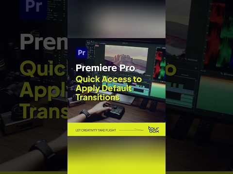 💡Quickly Apply Default Transitions in #Premiere