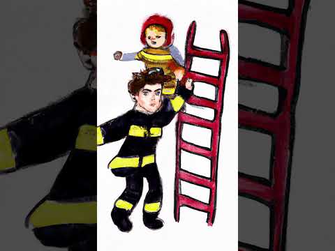 Why did the little kid think the fireman came down the ladder pregnant? #pregnancy #humor #shorts