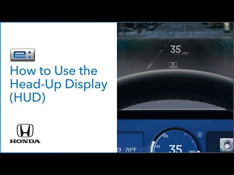 Honda Prologue I How to Use the Head-Up Display (HUD)