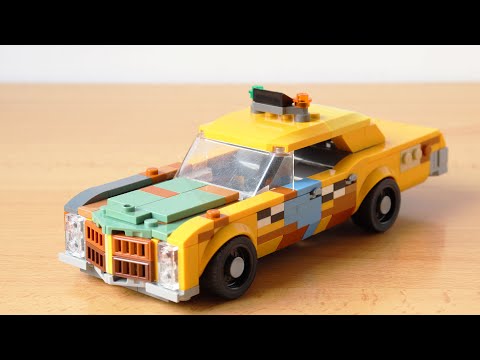 LEGO Barn Find Taxi Diorama MOC