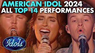 ALL AMERICAN IDOL TOP 14 הופעות 2024 | איידולס העולמית